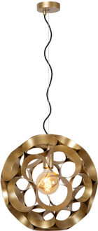 Lucide HANNELORE - Hanglamp - Ø 40 cm - 1xE27 - Mat Goud / Messing