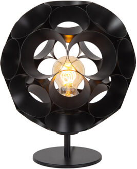 Lucide HANNELORE - Tafellamp - Ø 25 cm - 1xE27 - Zwart