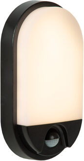 Lucide HUPS IR - Wandlamp Binnen/Buiten - LED - 1x10W 3000K - IP54 - Beweging & dag/nacht sensor - Zwart