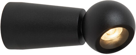 Lucide IPSOS - Wandlamp Badkamer - LED - 1x6W 2700K - IP54 - Zwart