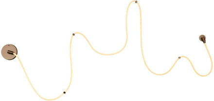 Lucide JANDERIN - Wandlamp - LED Dimb. - CCT - 1x48W 2200K/3300K - Handbewegingssensor - Champagne kleur | Vibes