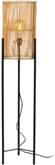 Lucide JANTINE - Vloerlamp - Ø 30 cm - 1xE27 - Nat Beige