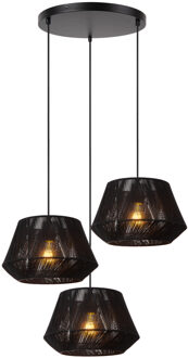 Lucide JESSICA - Hanglamp - Ø 35,5 cm - 3xE27 - Zwart