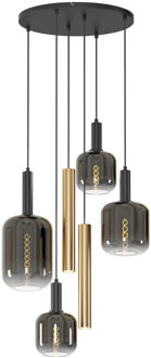 Lucide JOANET - Hanglamp - Ø 65 cm - 4xE27 - Messing