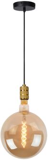 Lucide JOVA - Hanglamp - Ø 4,6 cm - 1xE27 - Mat Goud / Messing