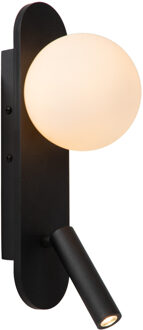 Lucide KELLY - Bedlamp / Wandlamp - LED - 1x3,5W 3000K - Zwart