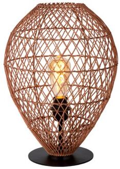 Lucide Kenjiro Tafellamp - Okergeel Geel, Zwart