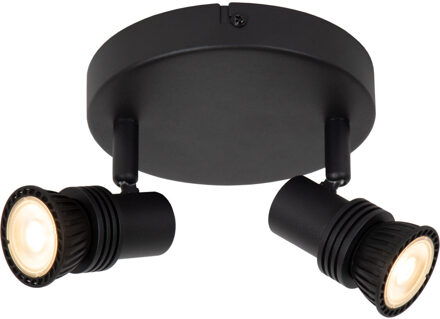Lucide KIANTI - Plafondspot - Ø 15 cm - 2xGU10 - Zwart