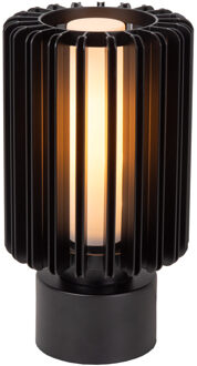 Lucide LAMBRES - Tafellamp - Ø 15 cm - 1xE27 - Zwart