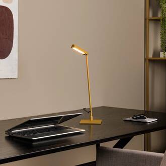 Lucide Lavale LED tafellamp, okergeel, dimbaar, hoogte 42 cm