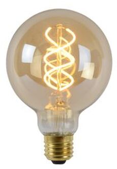 Lucide Led Bulb Filament Lamp Ø 9,5 Cm Led Dimb. Oranje