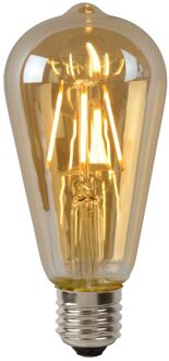 Lucide Ledfilamentlamp Edison - Amber - D6,4cm - Dimbaar - Warm Wit - E27 - 5w
