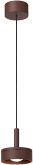 Lucide LENZ - Hanglamp Binnen/Buiten - Ø 11 cm - LED - 1x8W 2700K - IP54 - Roest bruin | Essential