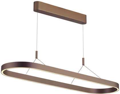 Lucide LIANE - Hanglamp - LED Dimb. - CCT - 2x40W 2700K/4000K - Roest bruin | Vibes