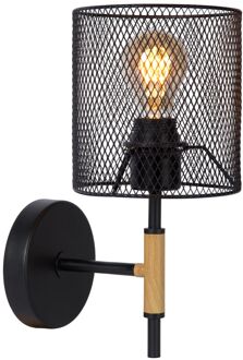 Lucide Lucide BASKETT Wandlamp - Zwart