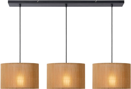 Lucide MAGIUS Hanglamp 3xE27 - Naturel Bruin