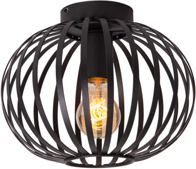 Lucide MANUELA - Plafonnière - Ø 25 cm - 1xE27 - Zwart