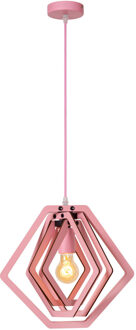 Lucide MAURO - Hanglamp Kinderkamer - 1xE27 - Roze