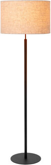 Lucide MAYA - Vloerlamp - Ø 45 cm - 1xE27 - Beige