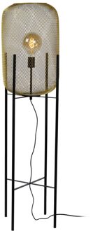 Lucide MESH Vloerlamp 1xE27 - Mat Goud | Messing