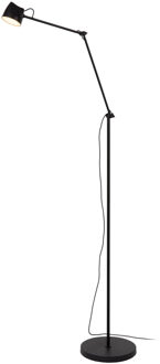 Lucide MILNE - Vloerlamp - LED Dimb. - 1x8W 2700K - Zwart