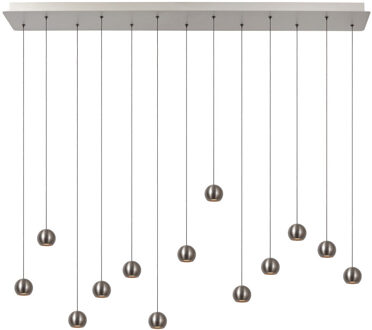 Lucide MONTANA - Hanglamp - LED Dimb. - CCT - 13x5,7W 2700K/4000K - Geschikt voor vide en hoge plafonds - Grijs ijzer | Premium