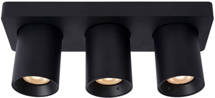 Lucide NIGEL - Plafondspot - LED Dim to warm - GU1 Zwart