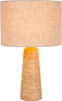 Lucide NIMUE - Tafellamp - Ø 30 cm - 1xE27 - Taupe