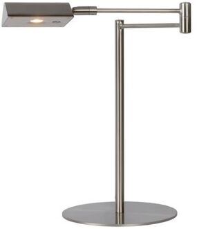 Lucide NUVOLA Bureaulamp 1xGeïntegreerde LED - Mat chroom Grijs