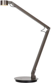 Lucide OGDEN - Bureaulamp - LED 3 StepDim - 1x7W 3000K - Grijs ijzer | Premium