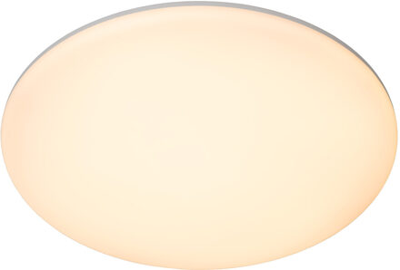 Lucide OLSON - Plafonnière Badkamer - Ø 35 cm - LED - CCT - 1x36W 3000K/6500K - IP44 - Opaal