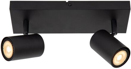 Lucide Opbouwspot Amigo - Zwart - 10cm - 2xgu10