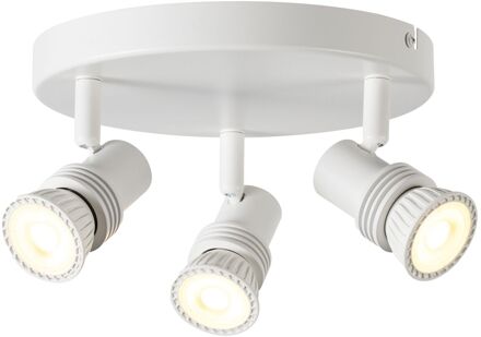 Lucide Opbouwspot Kianti - Wit - D21cm - 3xgu10