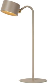Lucide Oplaadbare Bureaulamp Jolan - Taupe - Dim To Warm - 3,5w