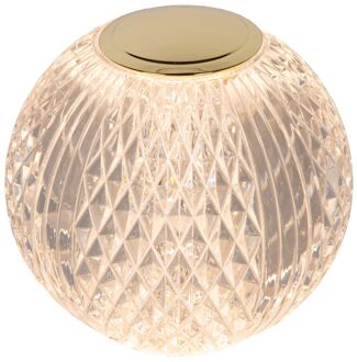 Lucide Oplaadbare Tafellamp Cintra Transparant ⌀9cm 1,5w