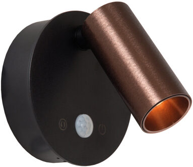 Lucide Oplaadbare Wandlamp Toni - Koffie - Magnetisch - 2w - Met Sensor