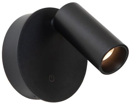 Lucide Oplaadbare Wandlamp Toni - Zwart - Magnetisch - 2w