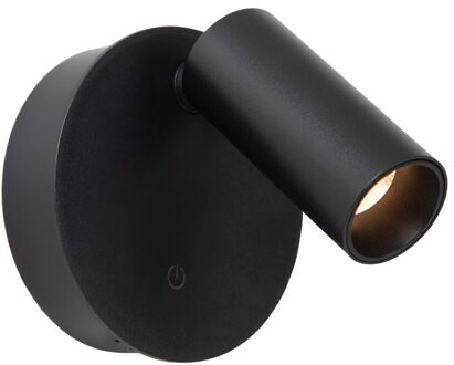 Lucide Oplaadbare Wandlamp Toni - Zwart - Magnetisch - 2w