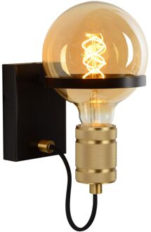 Lucide OTTELIEN - Wandlamp - Ø 17,7 cm - 1xE27 - Z Zwart