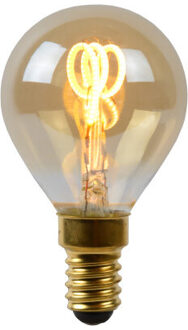 Lucide P45 - Filament lamp - Ø 4,5 cm - LED 3 StepDim (Memory) - E14 - 1x3W 2200K - Amber