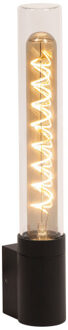 Lucide PILAR - Wandlamp Binnen/Buiten - 1xE27 - IP54 - Zwart | Essential