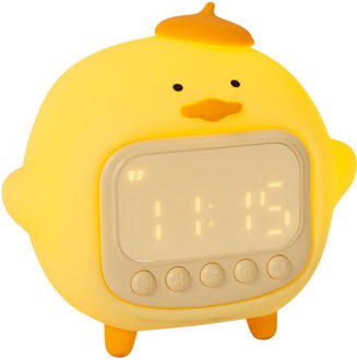 Lucide PINCHA DUCK - Oplaadbare Tafellamp Kinderkamer - Accu/Batterij - LED 3 StepDim - 1x1,5W 2100K - Met muziekfunctie - Geel | Essential