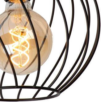 Lucide Plafondlamp Danza, kooikap, Ø 25 cm, zwart