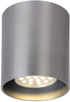 Lucide Plafondspot Bodi Rond Gu10 1-lichts Dimbaar - Aluminium Zilverkleurig