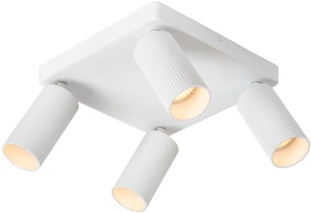 Lucide Plafondspot Clubs Wit 4xgu10