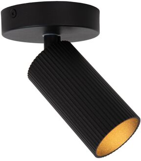 Lucide Plafondspot Clubs Zwart ⌀10cm Gu10