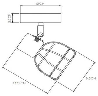 Lucide Plafondspot Filox, zwart, 1-lamp