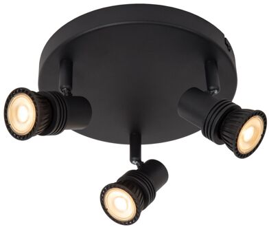 Lucide Plafondspot Kianti Zwart ⌀21cm 3xgu10