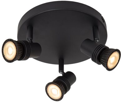 Lucide Plafondspot Kianti Zwart ⌀21cm 3xgu10
