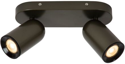 Lucide Plafondspot Punch - Grijs - 2xgu10